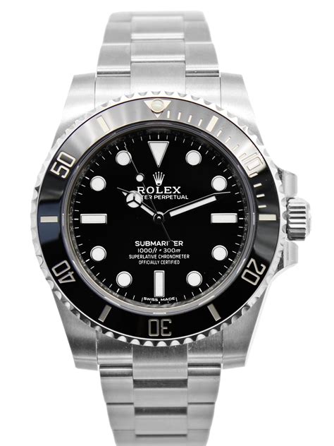 rolex submariner date black steel|Rolex Submariner 114060 no date.